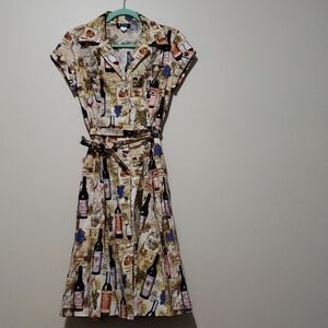 Dollz & DAMES pinup wine bottle dress